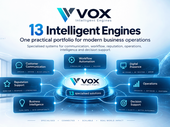 Introducing VOX Intelligent Engines: A Portfolio Built From Real Operational Challenges